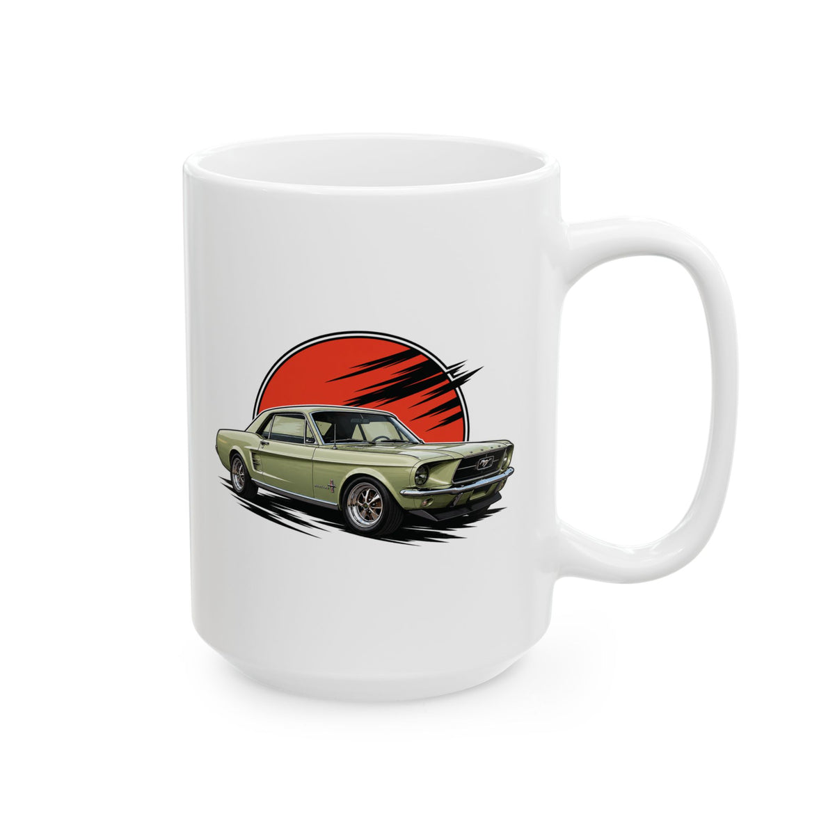 1967 Mustang Exhausted garage Ceramic Mug –  (15oz)